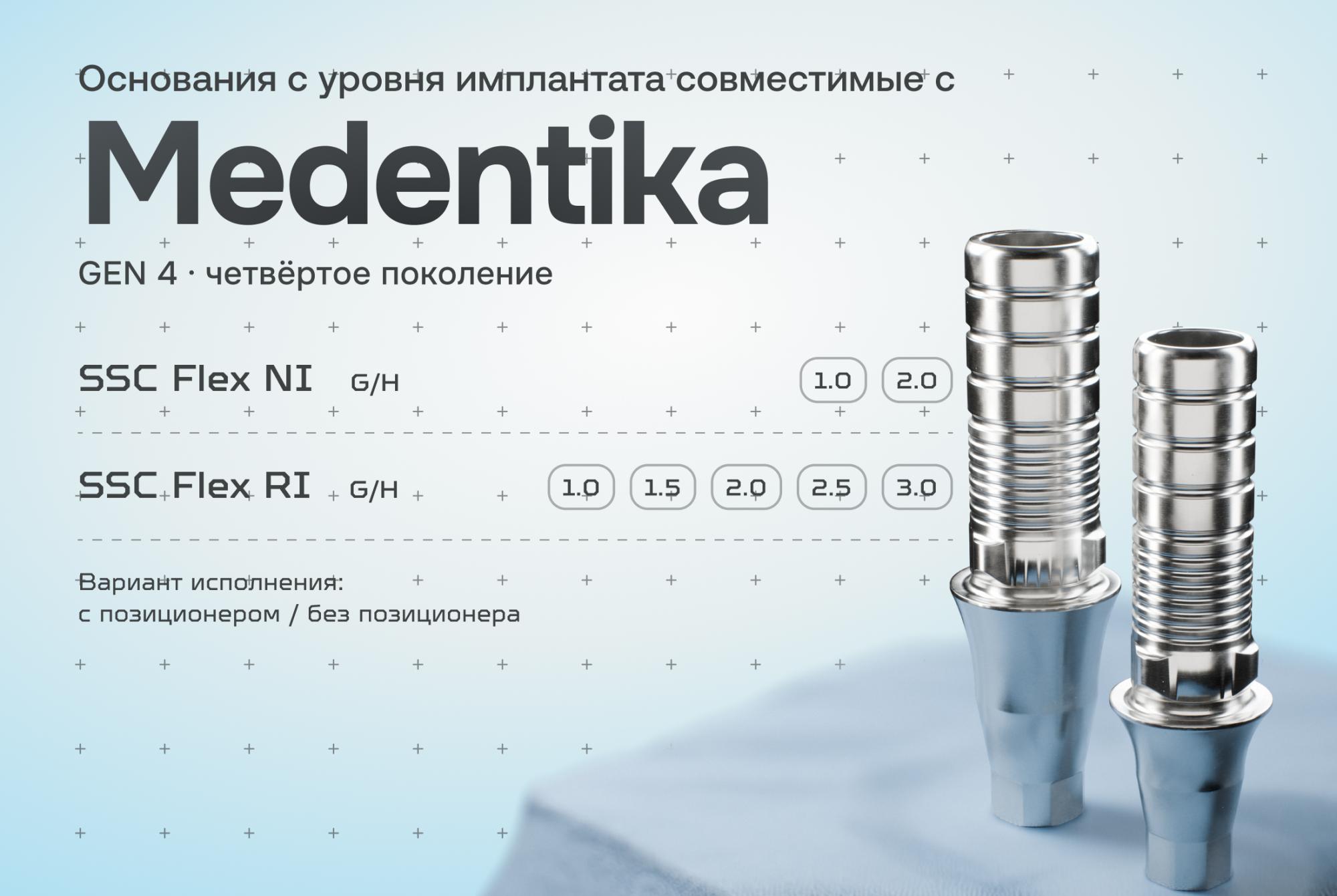 Основания с уровня имплантата совместимые с Medentika GEN 4 Основания с уровня имплантата совместимые с Medentika GEN 4